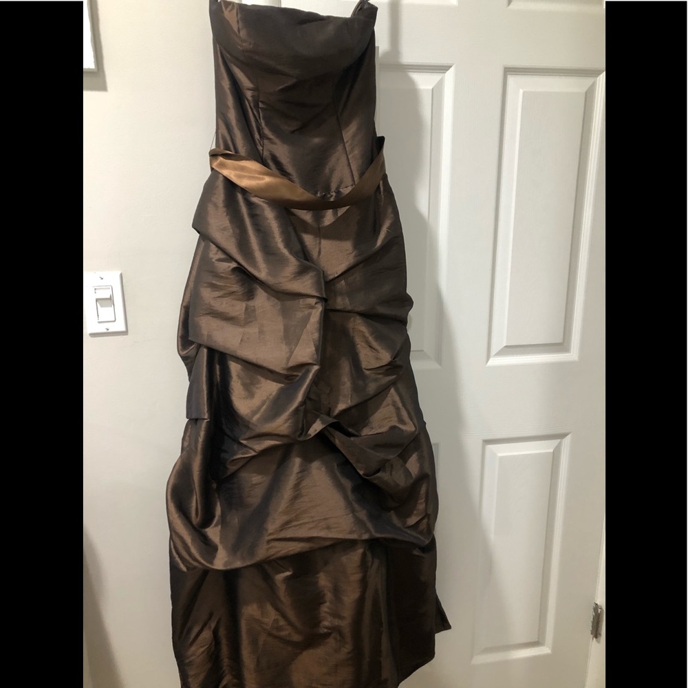 NWT Bill Levkoff Brown Ballgown
